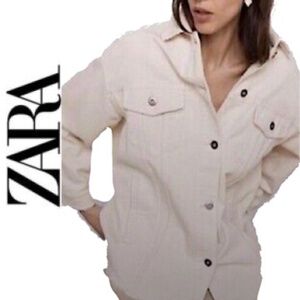ZARA oversized corduroy shacket | XSmall